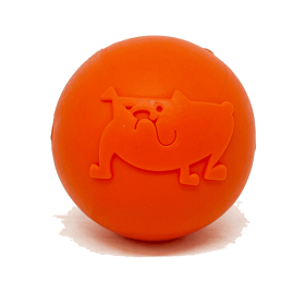 Smile Ball Rubber Dog Chew Toy for Heavy Chewers | Floating Fetch Toy | USA Made